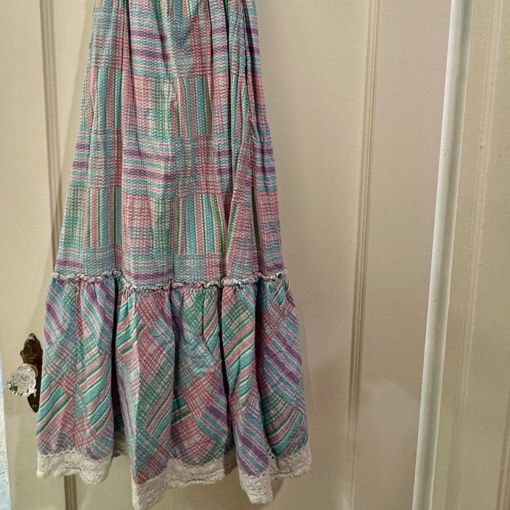 LoveShackFancy Emeka Cotton Tie Front Dress - Picture 2 of 7